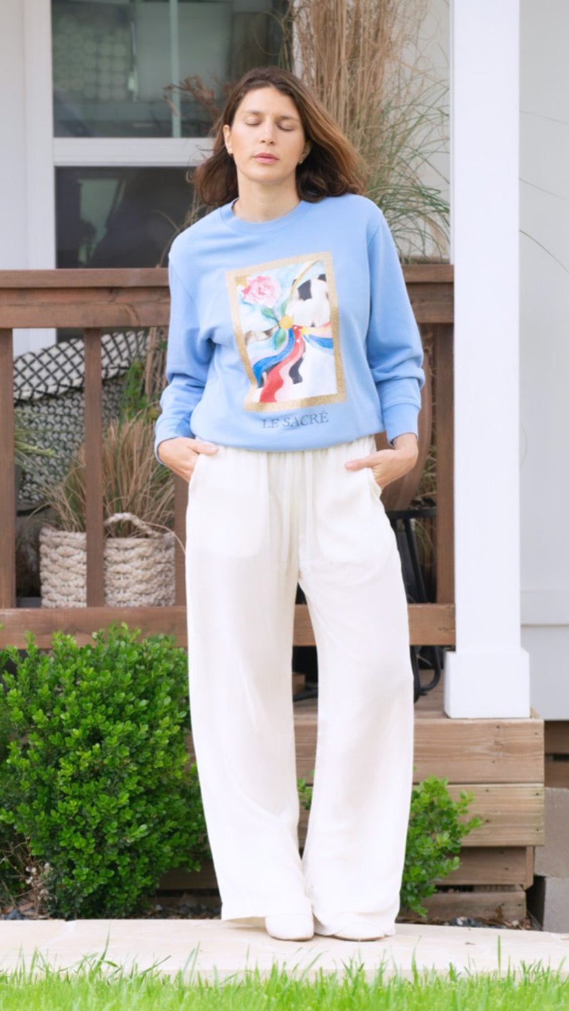 SWEATER SACRÉ DYED BLUE