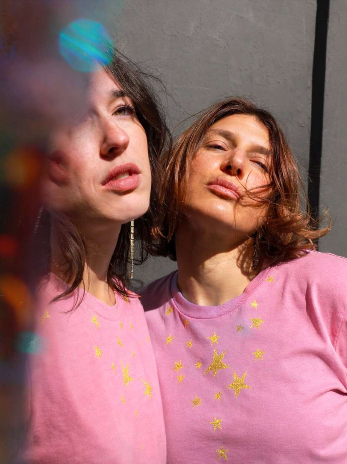 TEE SHIRT STELLAR NECKLACE PINK