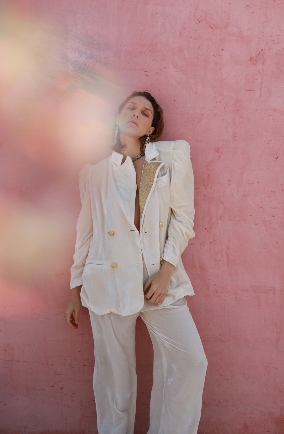 BETH JACKET CREAM VELVET