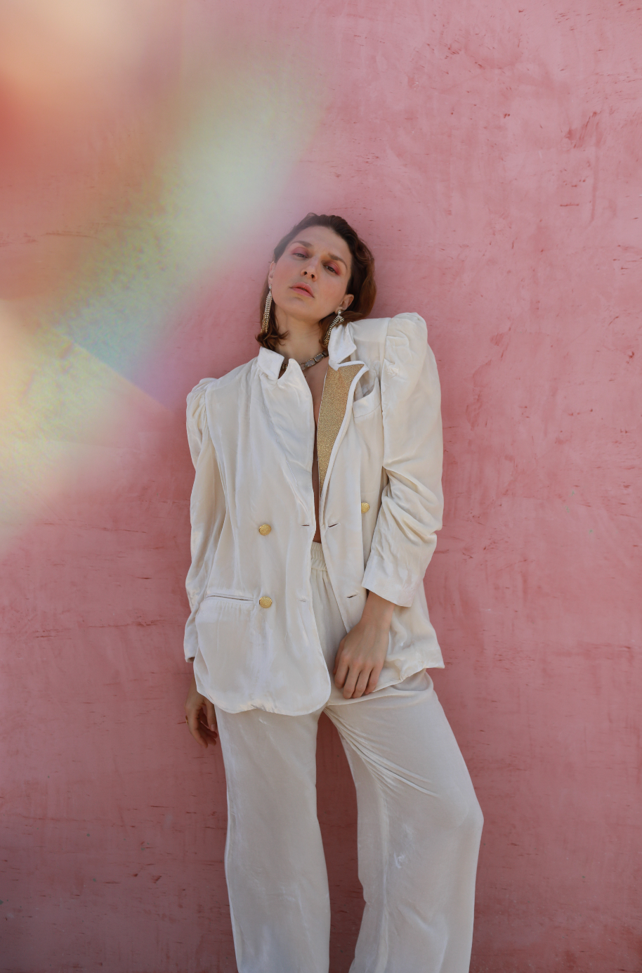 BETH JACKET CREAM VELVET