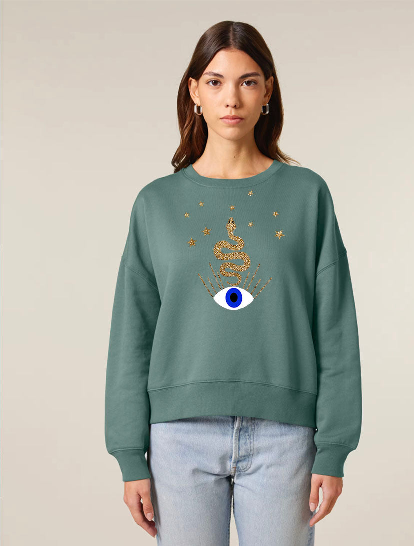 SWEATER MANTRA GREEN LOVE