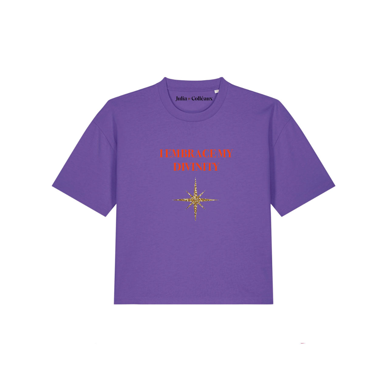 TEE SHIRTS EMBRACE MY DIVINITY PURPLE