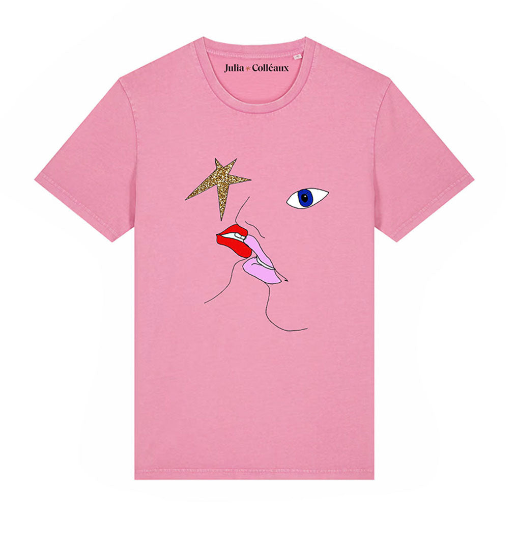 TEE SHIRTS AMOUREUSE PINK VINTAGE