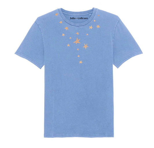 TEE SHIRT STELLAR NECKLACE BLUE