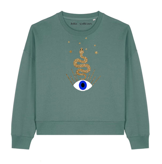 SWEATER MANTRA GREEN LOVE